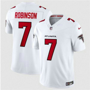 Atlanta Falcons 7 Bijan Robinson White 2026 New F.U.S.E. Vapor Limited Men Jersey