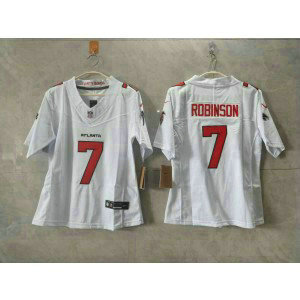 Atlanta Falcons 7 Robinson White 2026 New F.U.S.E. Vapor Limited Youth Jersey