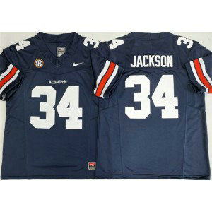 Auburn Tigers 34 Bo Jackson Navy 2026 F.U.S.E. Vapor Limited Men Jersey