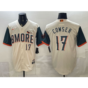 Baltimore Orioles 17 Cowser Natural 2026 City Connect Cool Base Men Jersey Baltimore Orioles 17 Cowser Natural 2026 City Connect Cool Base Men Jersey