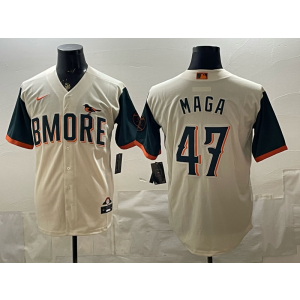 Baltimore Orioles 47 Maga Natural 2026 City Connect Cool Base Men Jersey Baltimore Orioles 47 Maga Natural 2026 City Connect Cool Base Men Jersey