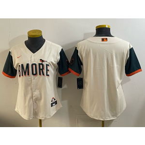 Baltimore Orioles Blank Natural 2026 City Connect Cool Base Women Jersey