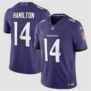Baltimore Ravens 14 Kyle Hamilton Purple 2026 New F.U.S.E. Vapor Limited Men Jersey