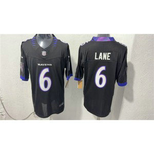 Baltimore Ravens 6 Ja'Kobi Lane Black 2026 New F.U.S.E. Vapor Limited Men Jersey