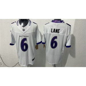 Baltimore Ravens 6 Ja'Kobi Lane White 2026 New F.U.S.E. Vapor Limited Men Jersey