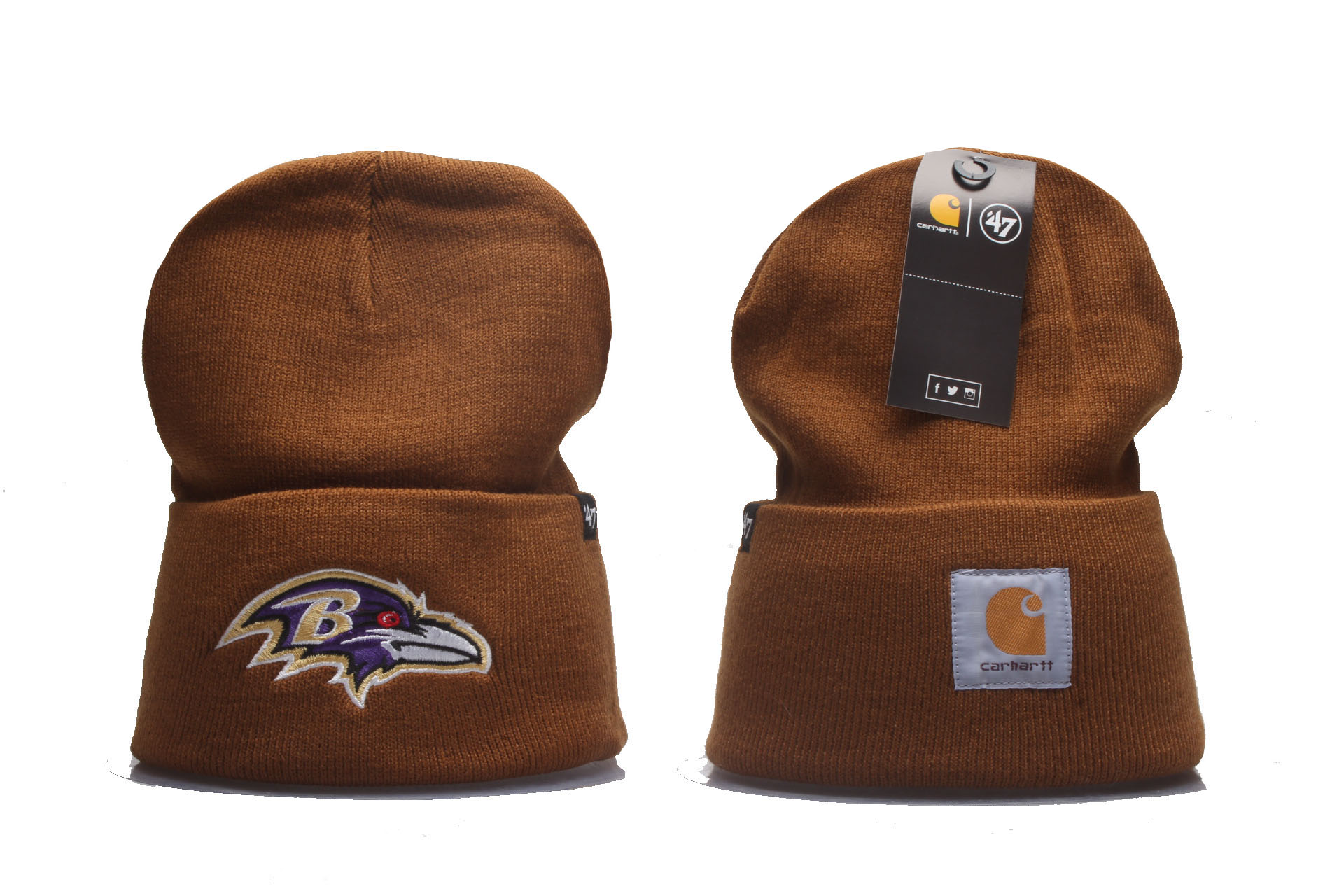 Baltimore Ravens Beanies yp brown