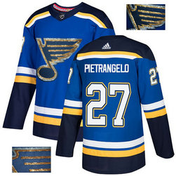 Blues 27 Alex Pietrangelo Blue Glittery Edition Adidas Jersey Blues 27 Alex Pietrangelo Blue Glittery Edition Adidas Jersey