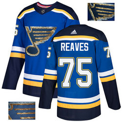 Blues 75 Ryan Reaves Blue Glittery Edition Adidas Jersey Blues 75 Ryan Reaves Blue Glittery Edition Adidas Jersey