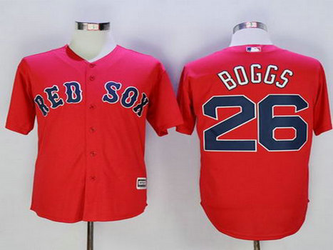Boston Red Sox #26 Wade Boggs Red New Cool Base Stitched Baseball Jersey Boston Red Sox #26 Wade Boggs Red New Cool Base Stitched Baseball Jersey