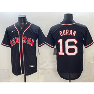 Boston Red Sox 16 Duran 2026 Black Out Cool Base Men Jersey