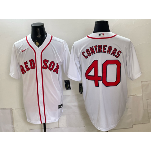 Boston Red Sox 40 Contreas White Men Jersey