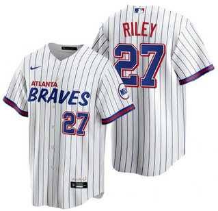Braves 27 Austin Riley White 2021 City Connect Cool Base Jersey Braves 27 Austin Riley White 2021 City Connect Cool Base Jersey