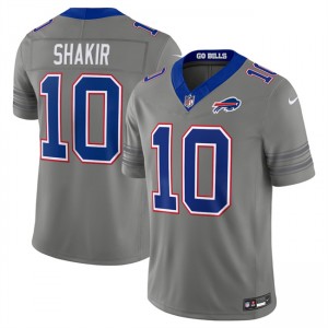 Buffalo Bills 10 Khalil Shakir Gray 2026 Nickel City F.U.S.E. Vapor Limited Men Jersey