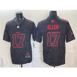 Buffalo Bills 17 Allen Black Fashion F.U.S.E. Vapor Limited Men Jersey