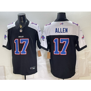 Buffalo Bills 17 Allen White Black Thanksgiving Day F.U.S.E. Vapor Limited Men Jersey