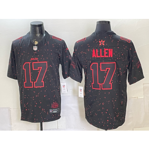 Buffalo Bills 17 Josh Allen Black F.U.S.E. Vapor Limited Men Jersey