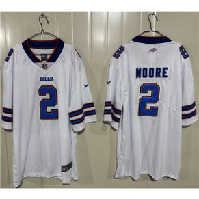 Buffalo Bills 2 D.J. Moore White Vapor Limited Men Jersey