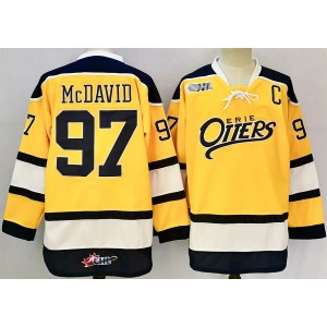 NHL Oilers 97 Connor McDavid Orange 2024 New Men Jersey