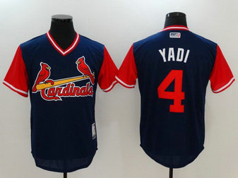 Cardinals 4 Yadier Molina Yadi Majestic Navy 2017 Players Weekend Nickname Jersey