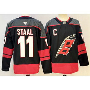 Carolina Hurricanes 11 Staal Black Men Jersey