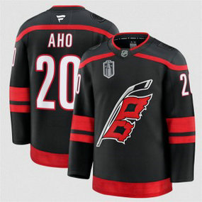 Carolina Hurricanes 20 Sebastian Aho Black 2026 Stanley Cup Final Patch Home Men Jersey