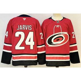 Carolina Hurricanes 24 Jarvis Red Men Jersey