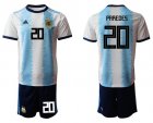 Cheap Argentina #20 Paredes Home Soccer Country Jersey