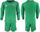 Cheap Argentina Blank Green Long Sleeves Goalkeeper Soccer Country Jersey