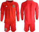 Cheap Argentina Blank Red Long Sleeves Goalkeeper Soccer Country Jersey