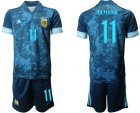 Cheap Men 2020-2021 Season National team Argentina away blue 11 Soccer Jersey