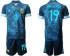 Cheap Men 2020-2021 Season National team Argentina away blue 19 Soccer Jersey