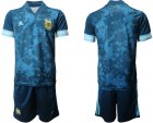 Cheap Men 2020-2021 Season National team Argentina away blue Soccer Jersey