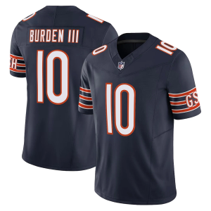 Chicago Bears 10 Luther Burden III Navy F.U.S.E. Vapor Limited Men Jersey