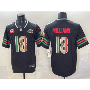 Chicago Bears 18 Williams Black Mexico F.U.S.E. Vapor Limited Men Jersey with Patch Chicago Bears 18 Williams Black Mexico F.U.S.E. Vapor Limited Men Jersey with Patch