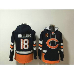 Chicago Bears 18 Williams Blue Hoodie Sweatshirt Chicago Bears 18 Williams Blue Hoodie Sweatshirt
