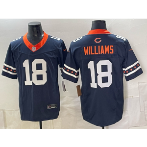 Chicago Bears 18 Williams Navy F.U.S.E. Vapor Limited Men Jersey Chicago Bears 18 Williams Navy F.U.S.E. Vapor Limited Men Jersey