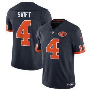 Chicago Bears 4 D'Andre Swift Navy 2026 Rivalries F.U.S.E. Vapor Limited Men Jersey