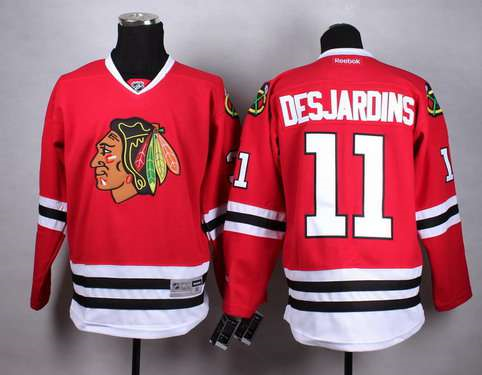 Chicago Blackhawks #11 Andrew Desjardins Red Jersey Chicago Blackhawks #11 Andrew Desjardins Red Jersey