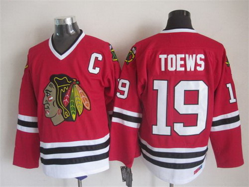 Chicago Blackhawks #19 Jonathan Toews Red Throwback CCM Jersey Chicago Blackhawks #19 Jonathan Toews Red Throwback CCM Jersey