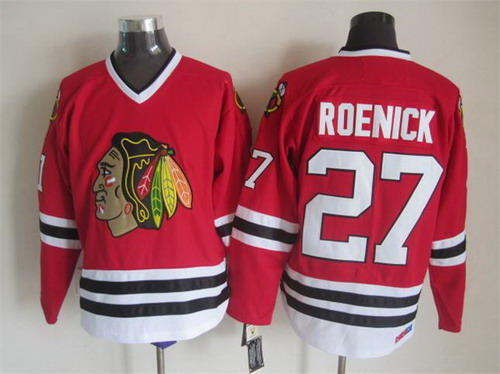 Chicago Blackhawks #27 Jeremy Roenick Red Throwback CCM Jersey Chicago Blackhawks #27 Jeremy Roenick Red Throwback CCM Jersey
