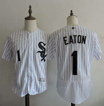 Chicago White Sox #1 Adam Eaton White Home 2016 Flexbase Majestic Baseball Jersey