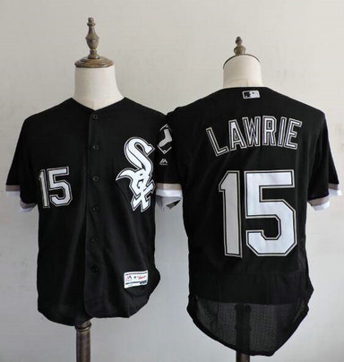 Chicago White Sox #15 Brett Lawrie Black 2016 Flexbase Majestic Baseball Jersey