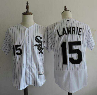 Chicago White Sox #15 Brett Lawrie White Home 2016 Flexbase Majestic Baseball Jersey