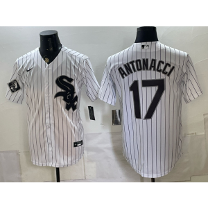 Chicago White Sox 17 Antonacci White Men Jersey