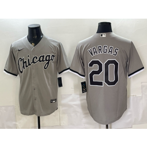 Chicago White Sox 20 Vargas Grey Cool Base Men Jersey
