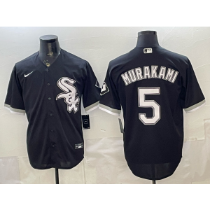 Chicago White Sox 5 Murakami Black Cool Base Men Jersey