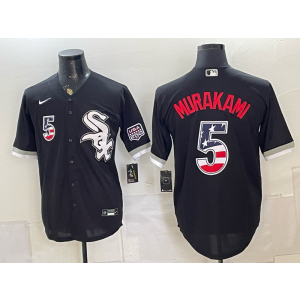 Chicago White Sox 5 Murakami Black USA 250 Fourth of July Men Jersey