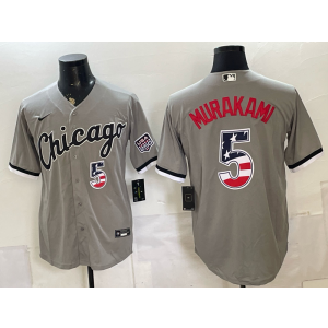 Chicago White Sox 5 Murakami Grey USA 250 Fourth of July Men Jersey
