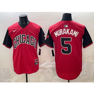 Chicago White Sox 5 Murakami Red City Cool Base Men Jersey