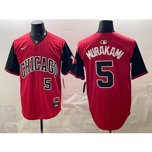 Chicago White Sox 5 Murakami Red Cool Base Men Jersey